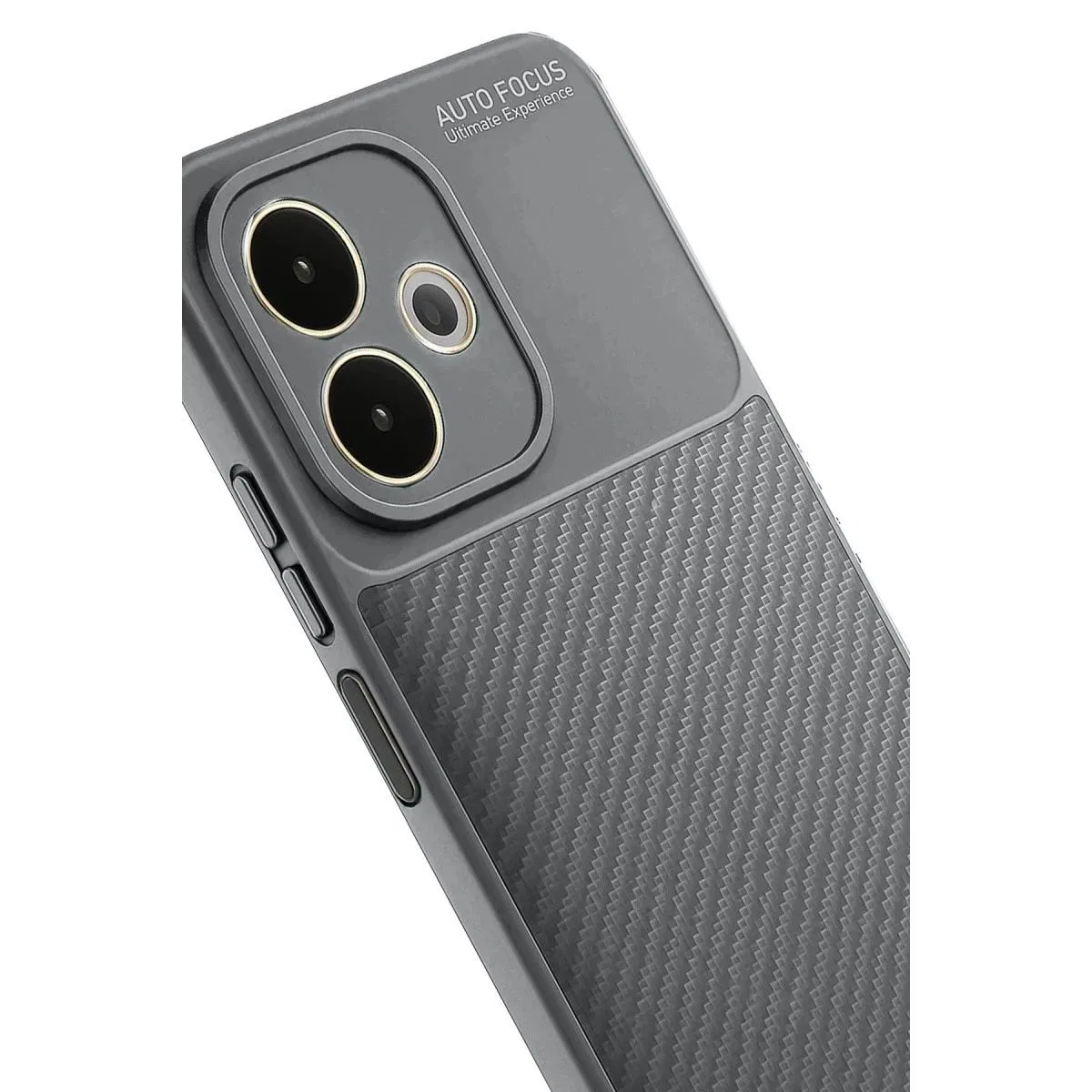Oppo A5 Pro 4g Kılıf Auto Focus Karbon Kapak - Gri görsel 2