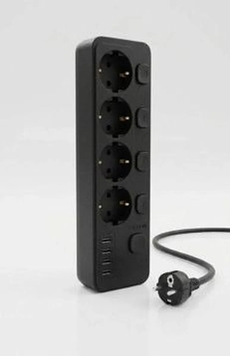 Akım Korumalı 4’lü Priz 2xusb 2xtype-c Çıkış Yüksek Gerilim Koruma Priz Çoğaltıcı görsel 5