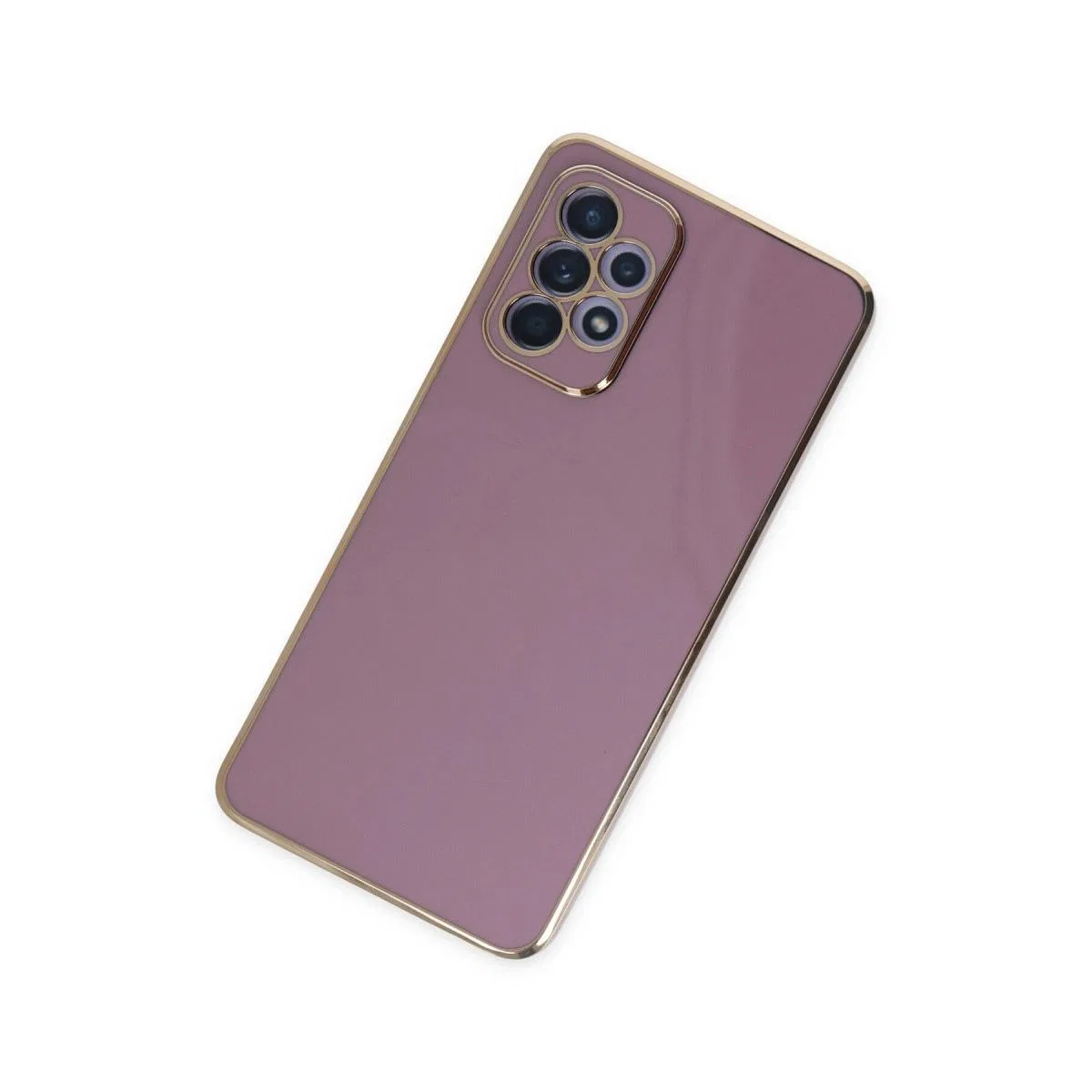 Samsung Galaxy A52 Kılıf Volet Silikon - Mor görsel 3