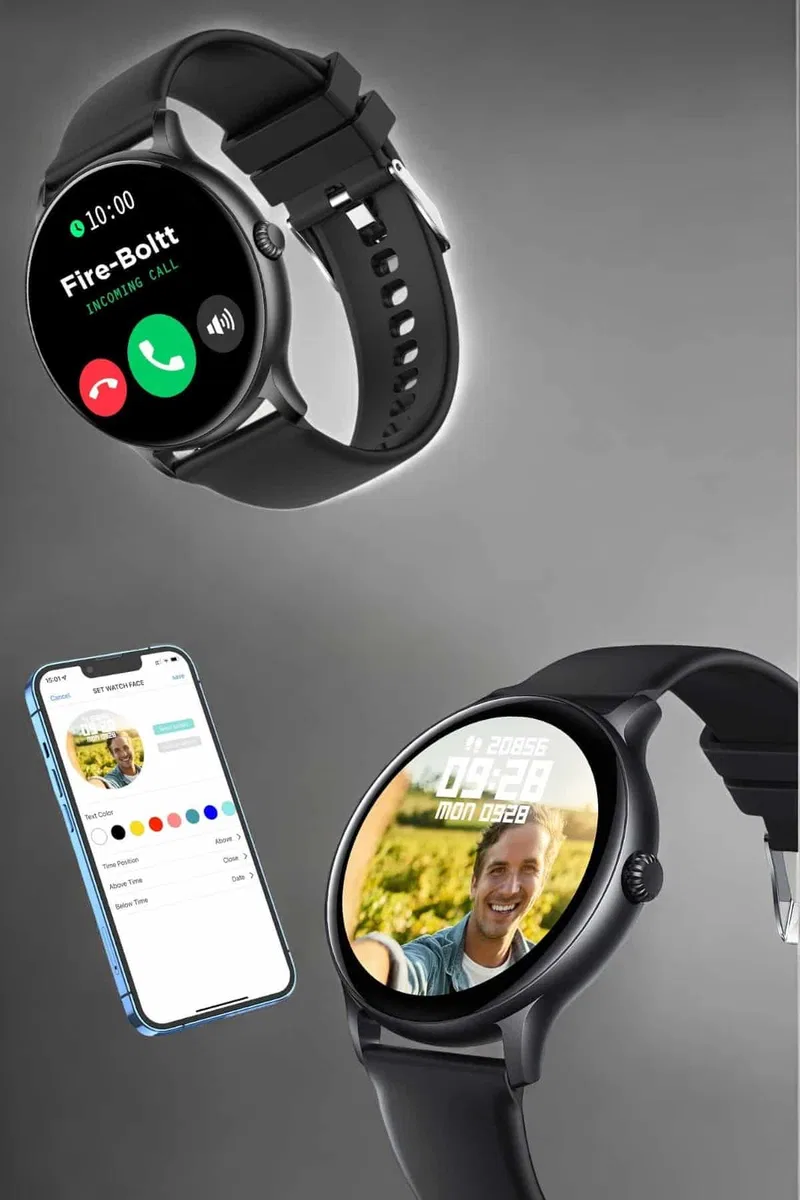 Akıllı Saat Sesli Görüşme Bluetooth Bağlantılı 3 Kordonlu görsel 3