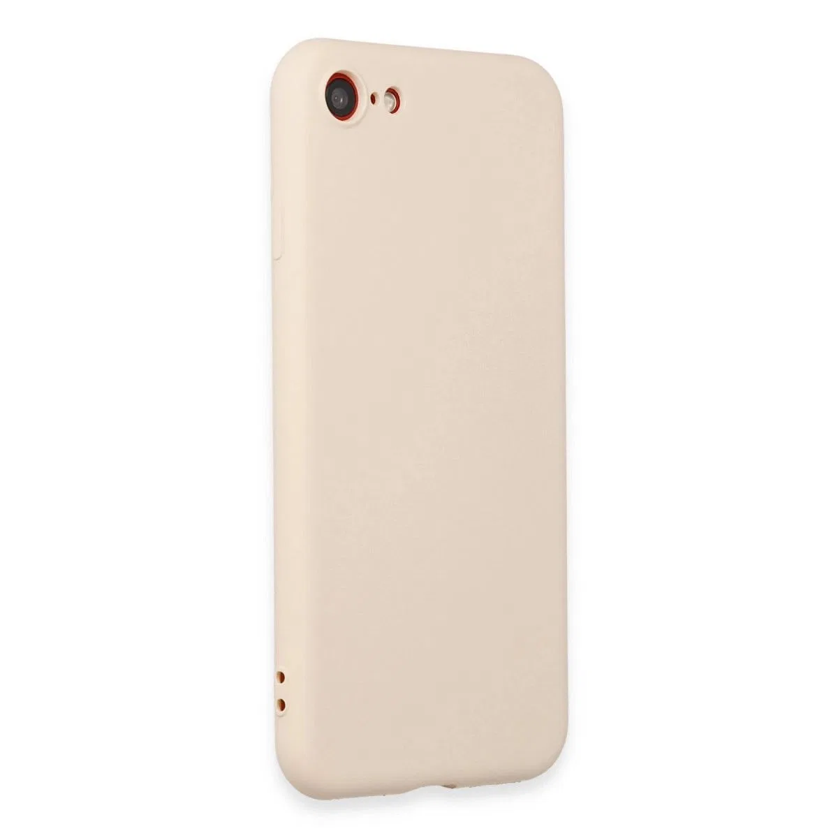 Apple İphone 7 Kılıf First Silikon - Krem görsel 2