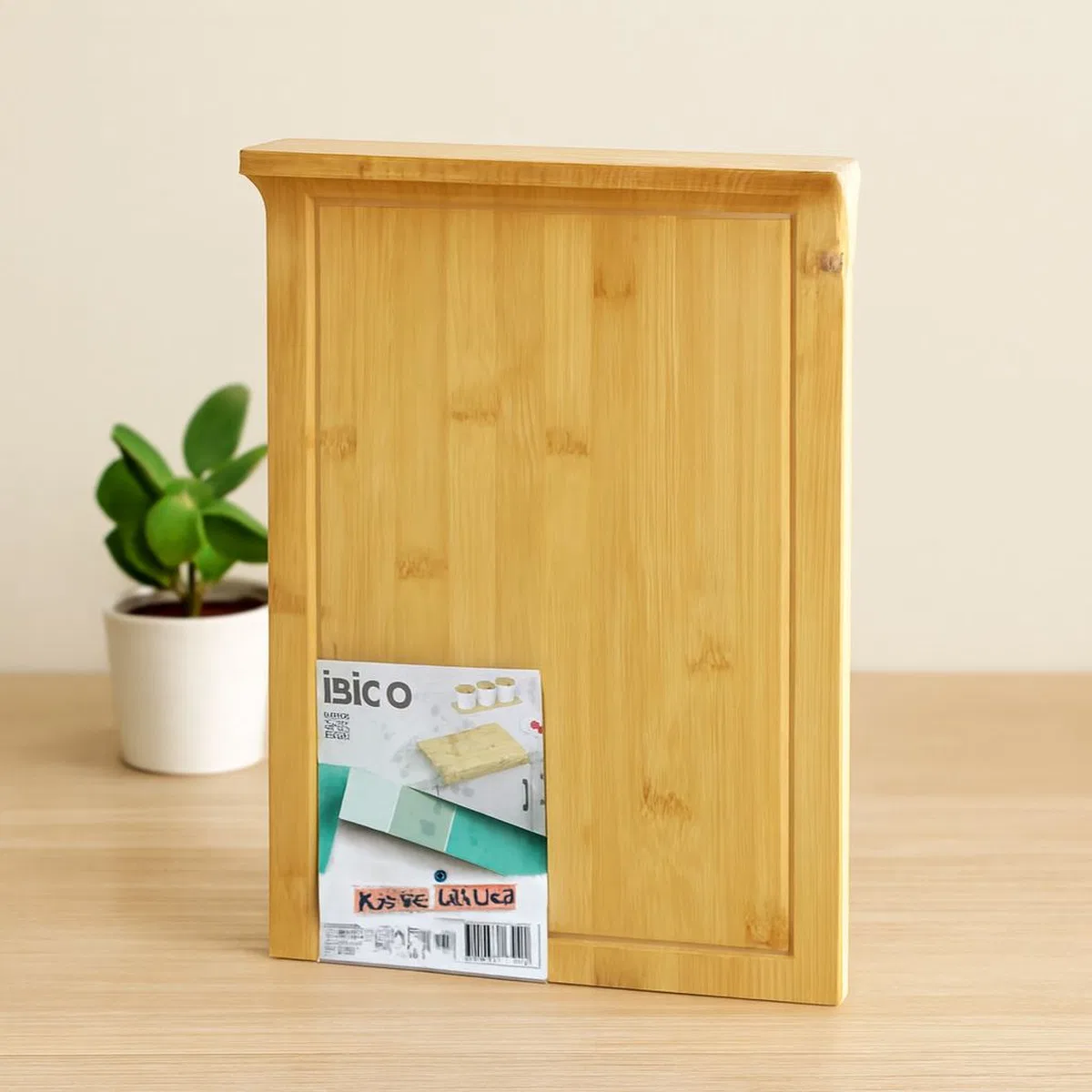 Bambu Kesme Tahtası 25x35 cm (Klı, Kenar Destekli)