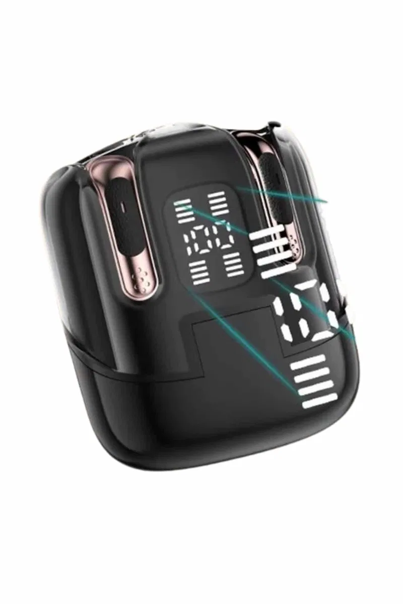 Profesyonel Dijital Göstergeli Düşük Gecikme Bluetooth Kulaklık Çift Kulaklık görsel 3