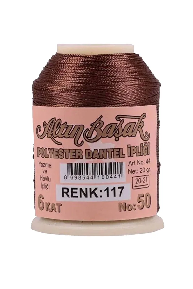 3 Adet Altınbaşak Oya ve Dantel İpi 20 gr - Royaleks - No: 117 görsel 3