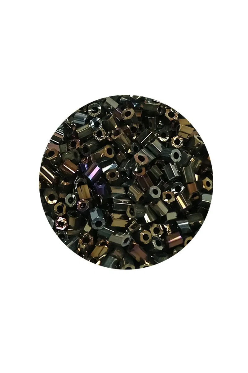 Kesme Cam Boncuk 2mm - 20 Gram - Asker Yeşili -BNC340 görsel 2