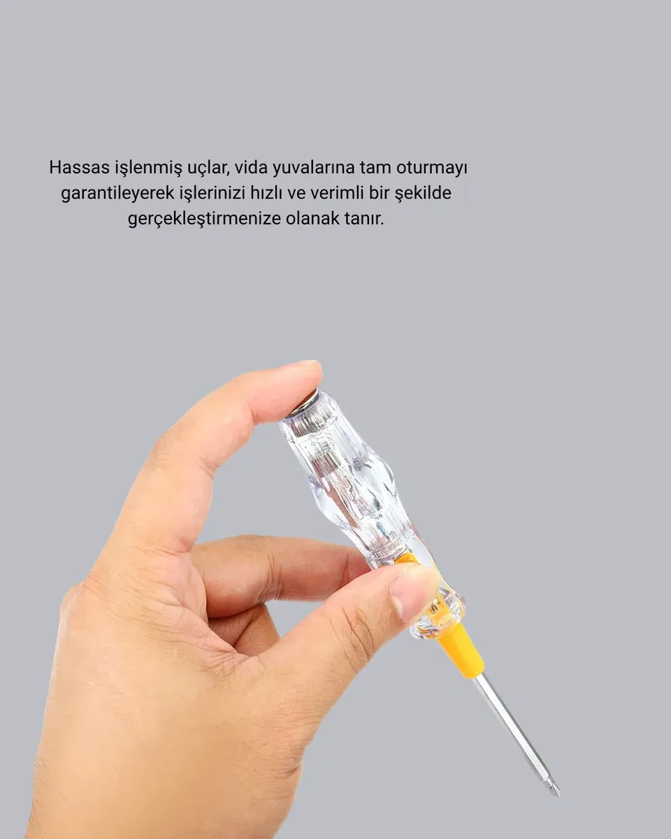 110-220V Elektrik Test Kalemi Korozyona Dayanıklı Nikel Kaplamalı görsel 5