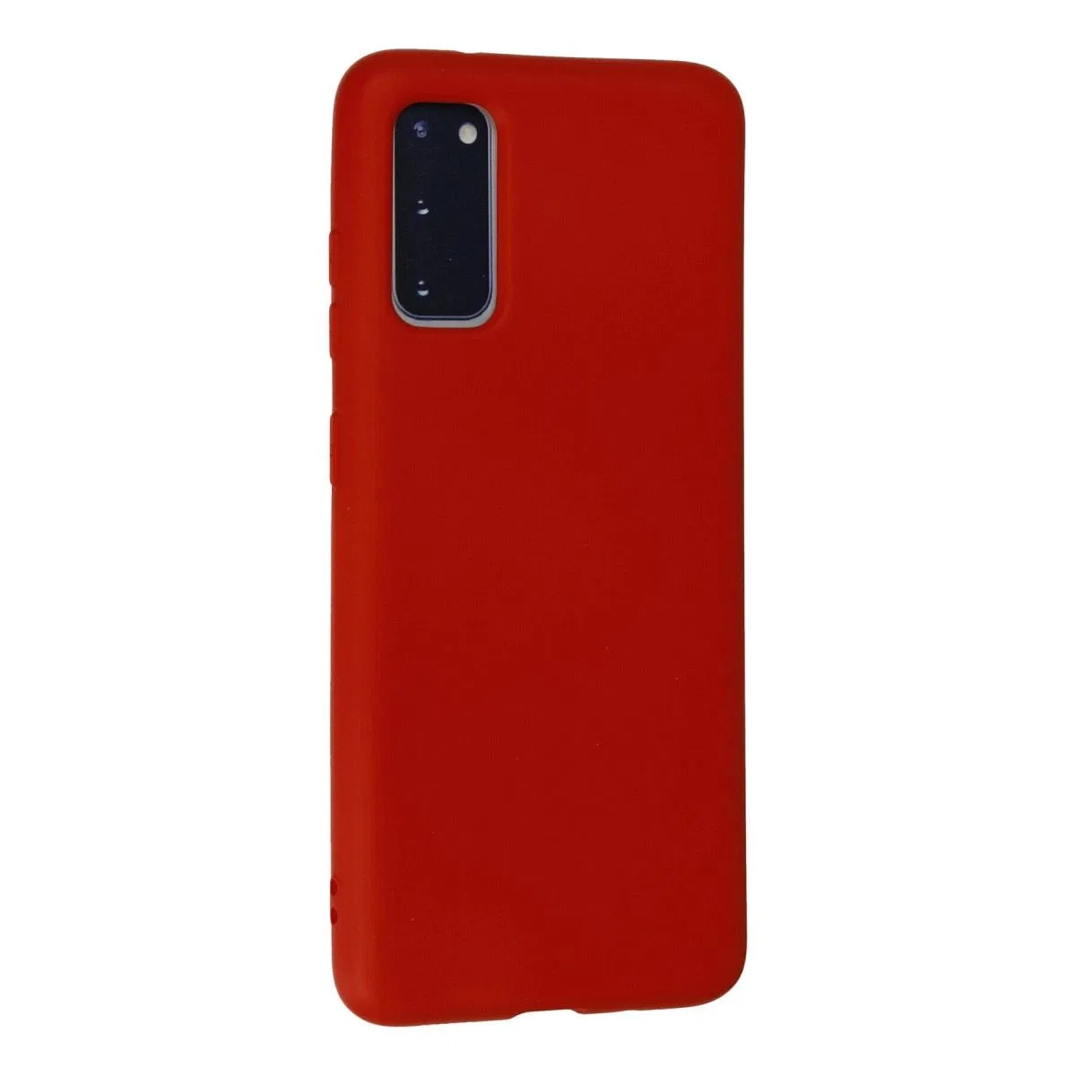 Samsung Galaxy S20 Kılıf Nano İçi Kadife Silikon - Kırmızı görsel 3