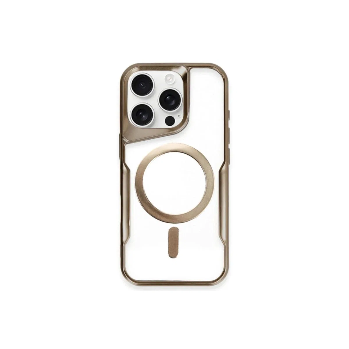 Apple İphone 14 Pro Kılıf Boyi Magsafe Silikon Kapak - Kahverengi