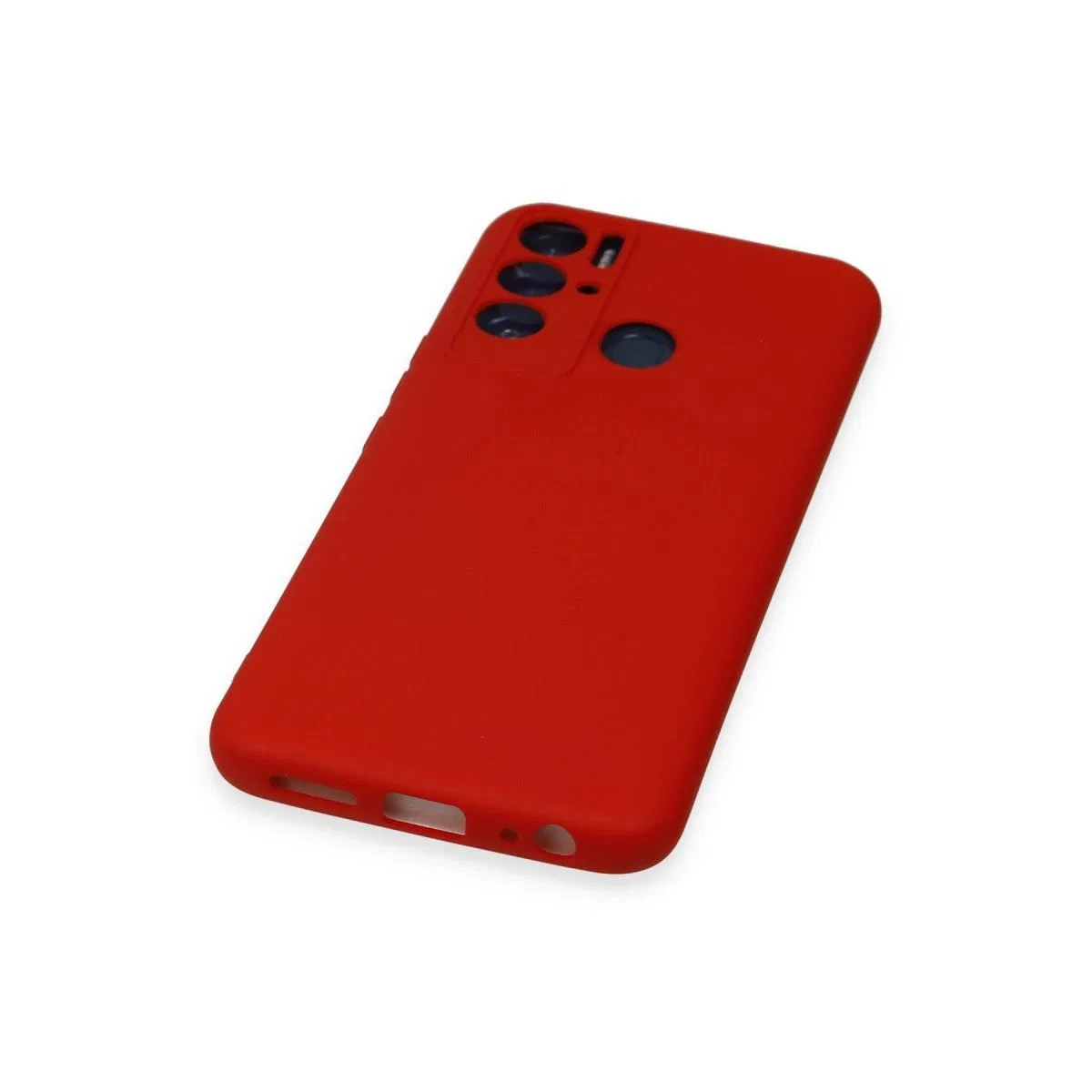 Tecno Pova Neo Kılıf Nano İçi Kadife Silikon - Kırmızı görsel 5