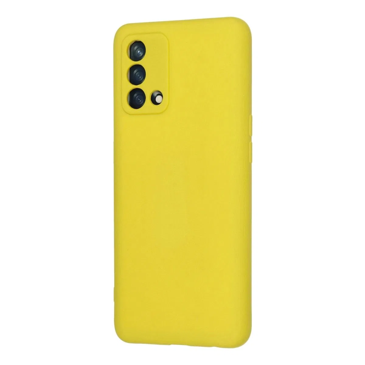 Oppo A74 4g Kılıf Nano İçi Kadife Silikon - Sarı görsel 3