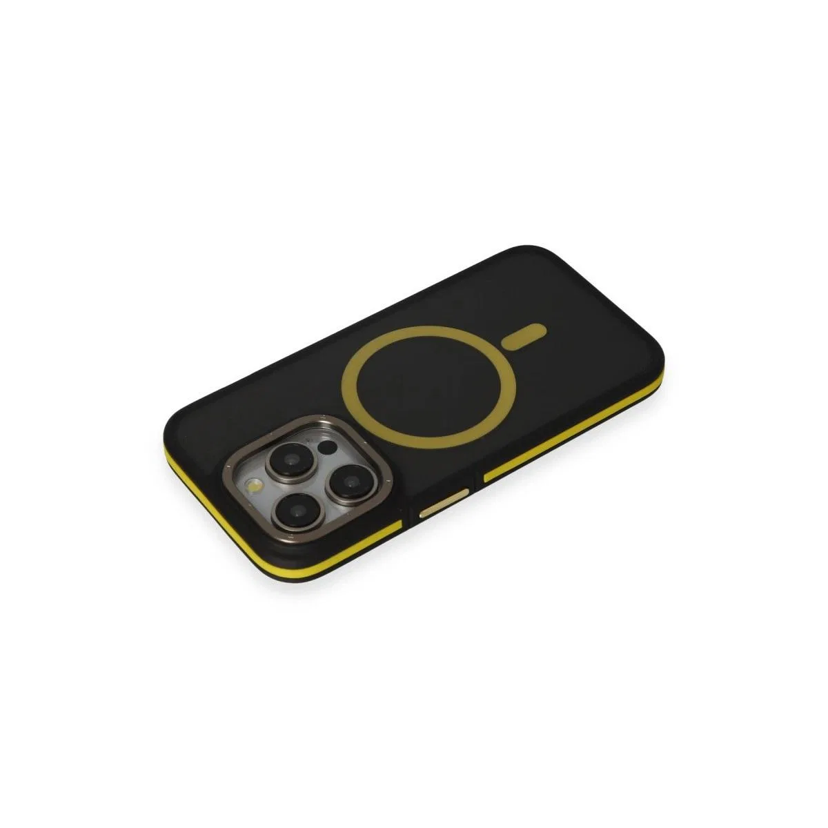 Joko Apple İphone 14 Pro Kılıf Rocky Magsafe Kapak - Siyah-sarı görsel 3