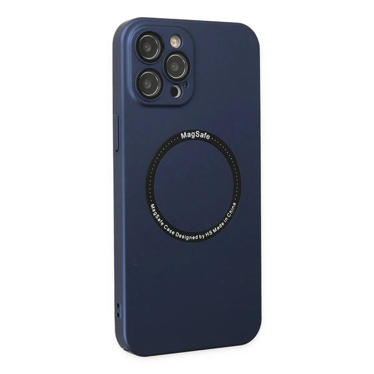 Apple İphone 12 Pro Kılıf Jack Magneticsafe Lens Silikon - Lacivert görsel 2