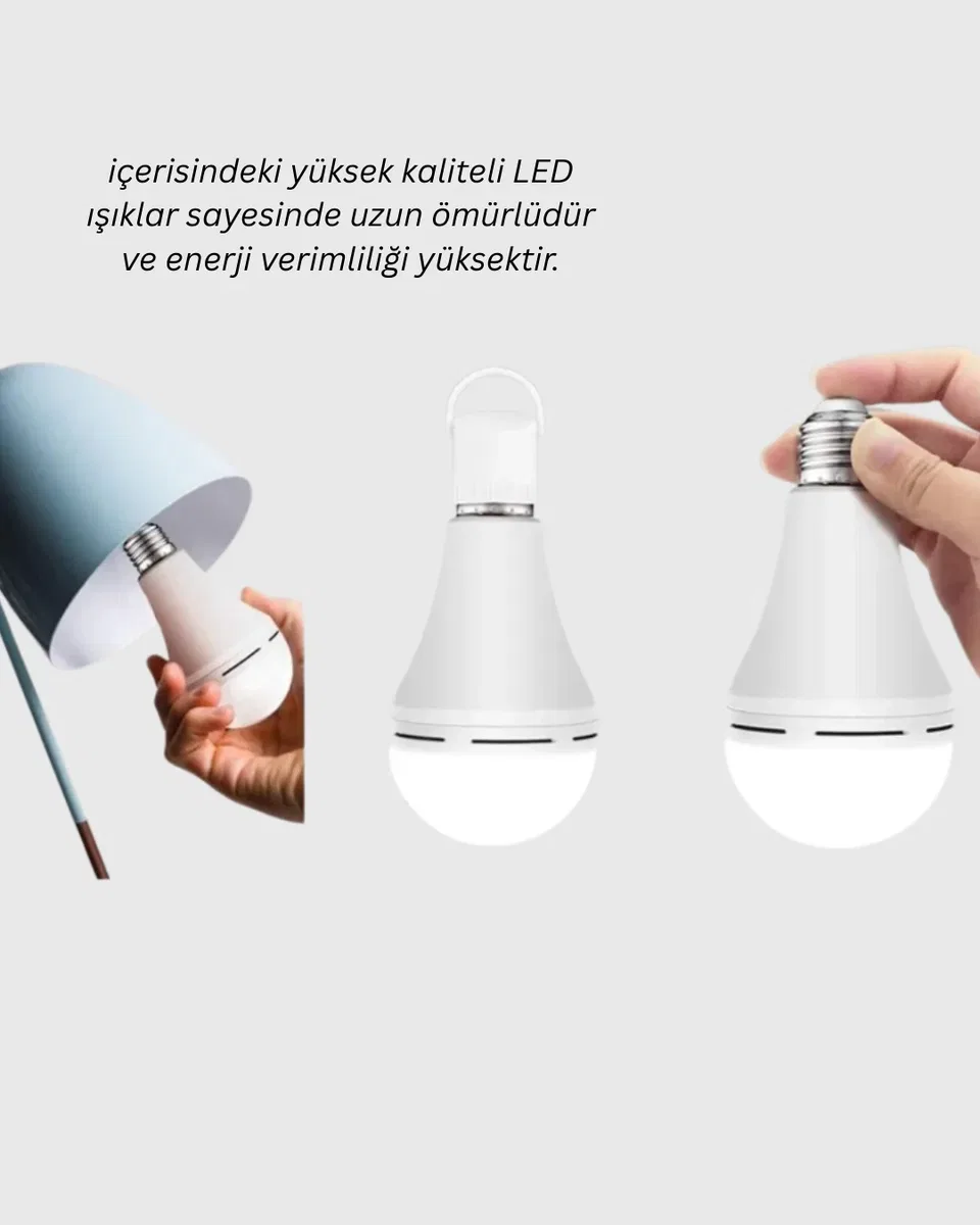 DL-2030 Şarjlı LED Ampul görsel 3