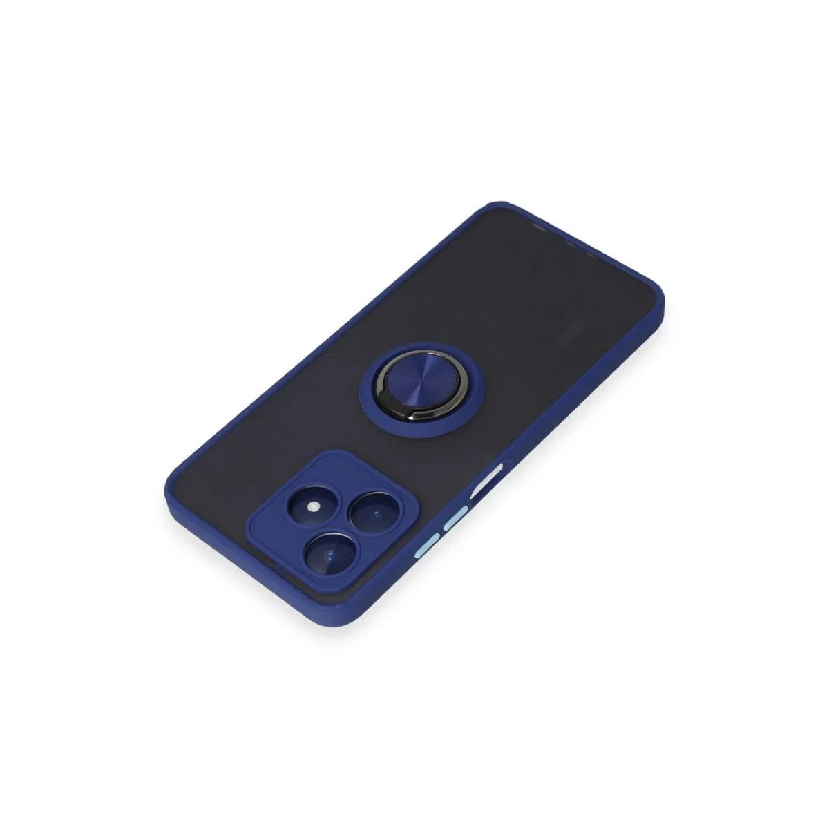Realme C53 Kılıf Montreal Yüzüklü Silikon Kapak - Lacivert görsel 4