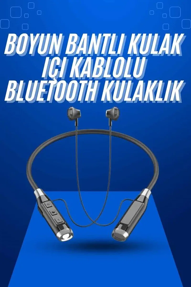 Boyun Bantlı SD Kart Girişli Yüksek Perfomanslı Bluetooth Kulaklık görsel 2