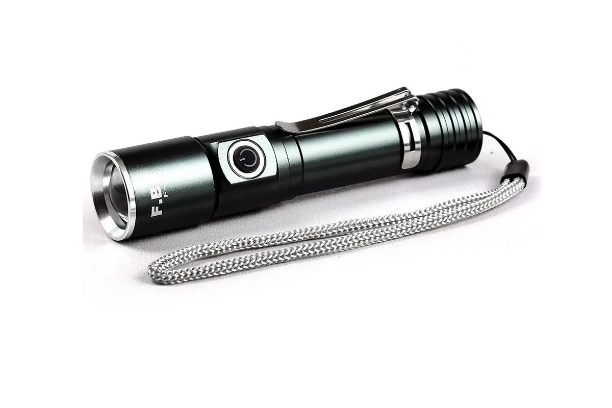 F. b. ı F-90 Aluminyum Kaplama Mıknatıslı Şarjlı El Feneri
