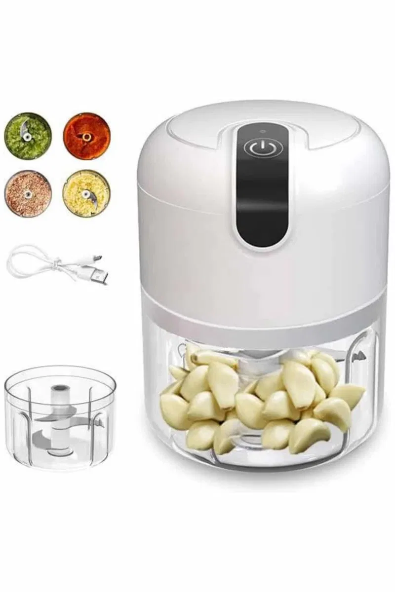 Rondo Doğrayıcı 250 ML Taşınabilir USB Şarjlı Pratik El Rondo Blender Yeni Nesil görsel 2