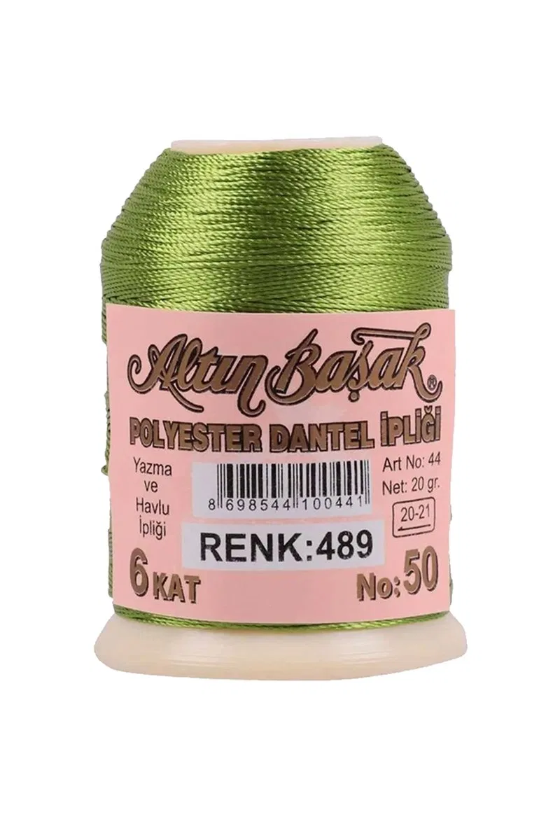3 Adet Altınbaşak Oya ve Dantel İpi 20 gr - Royaleks - No: 489 görsel 3