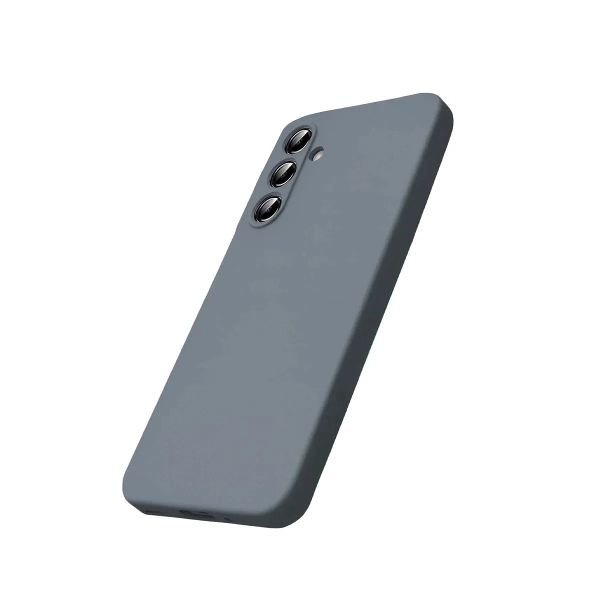 Samsung Galaxy S25 Fe Kılıf Nano İçi Kadife Silikon - Gri görsel 2