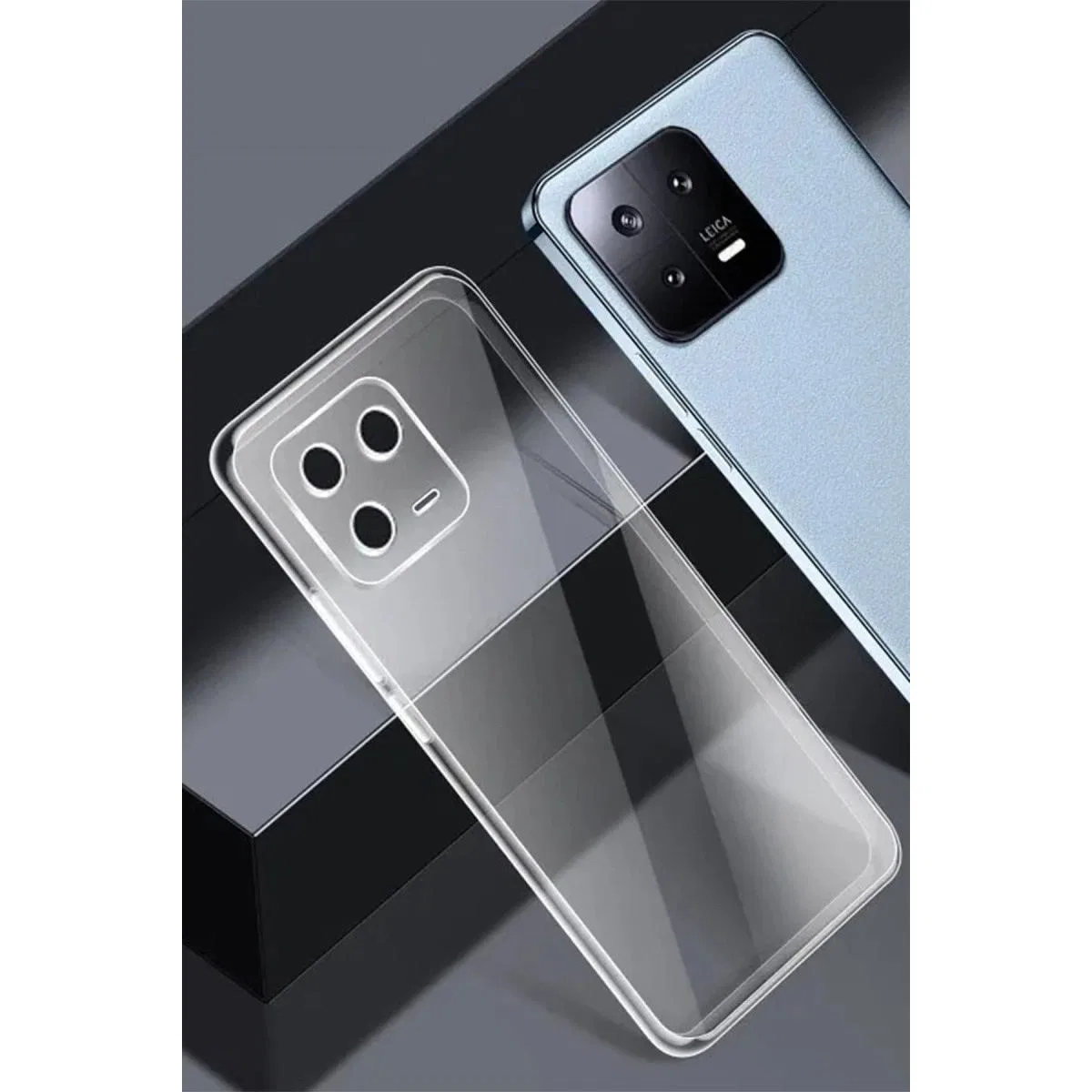 Newface Xiaomi Mi 13 Pro Kılıf Lüx Şeffaf Silikon görsel 3