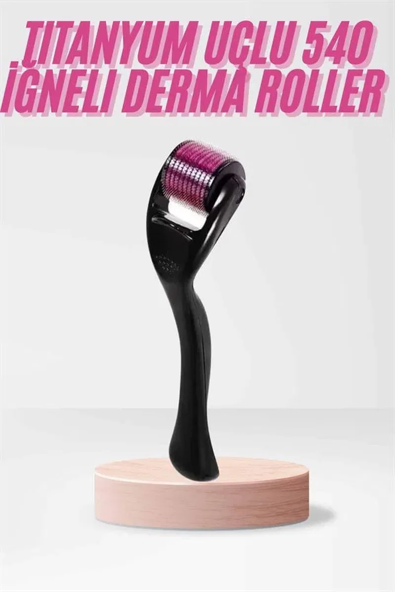 540 Iğneli Derma Roller 1Mm Titanyum Uçlu Saç Kaş Serum Kullanımına Uygun görsel 2