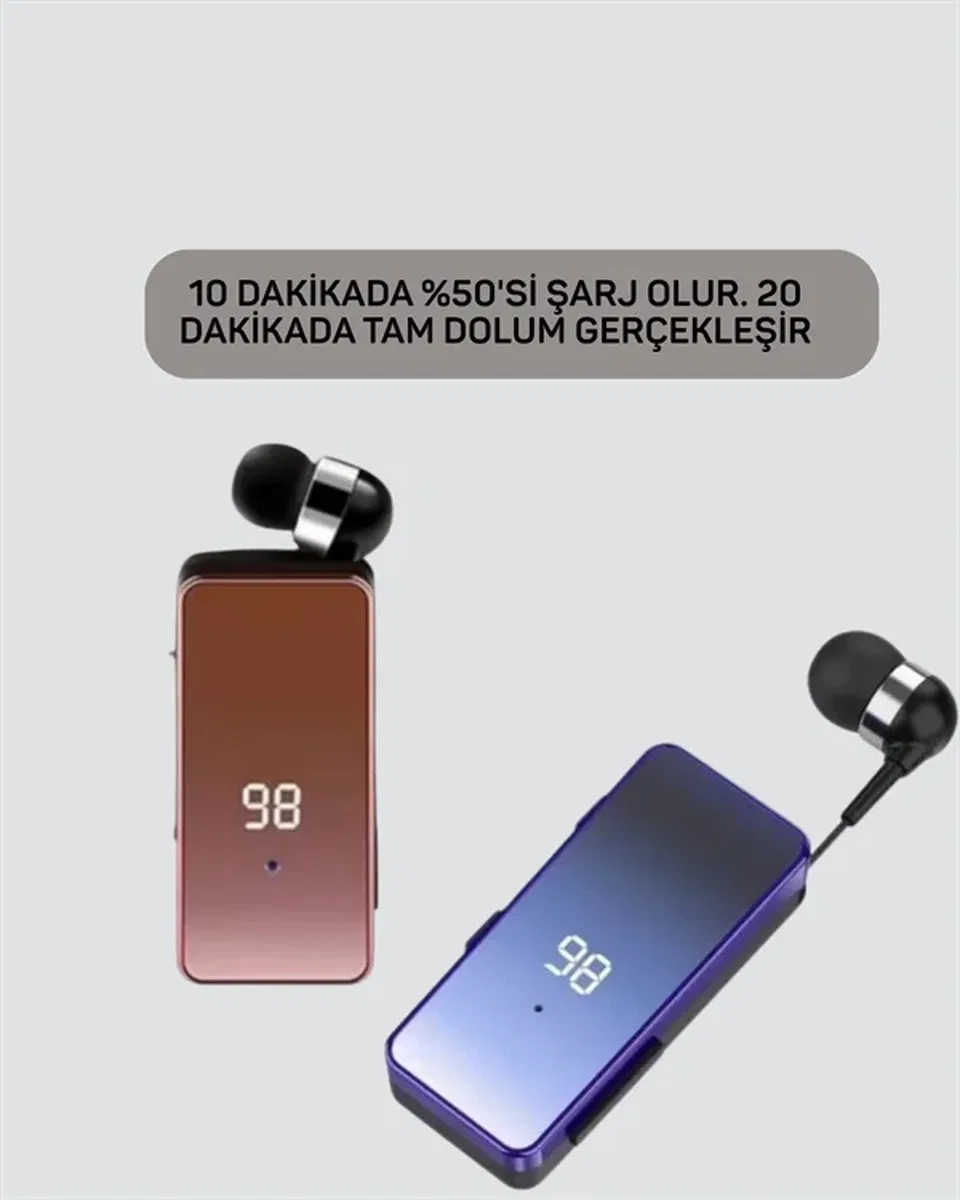 LED Ekranlı, Ses Kontrol Düğmeli Kulaklık – Şarj Durumunu ve Ses Seviyesini Anında Yönetin görsel 3