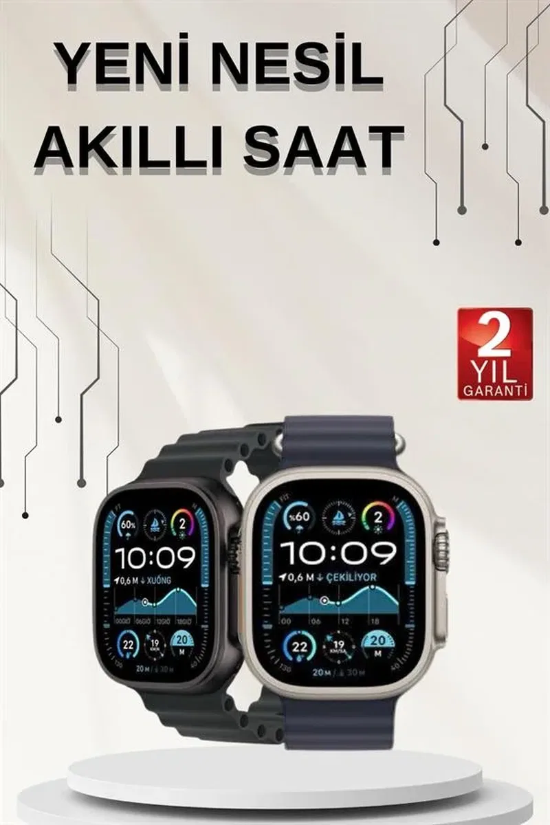 Akıllı Saat Sesli Görüşme Titreşimli GPS Bağlantısı Müzik Dinleme Sosyal Medya Bildirimleri Yeni Nesil görsel 2