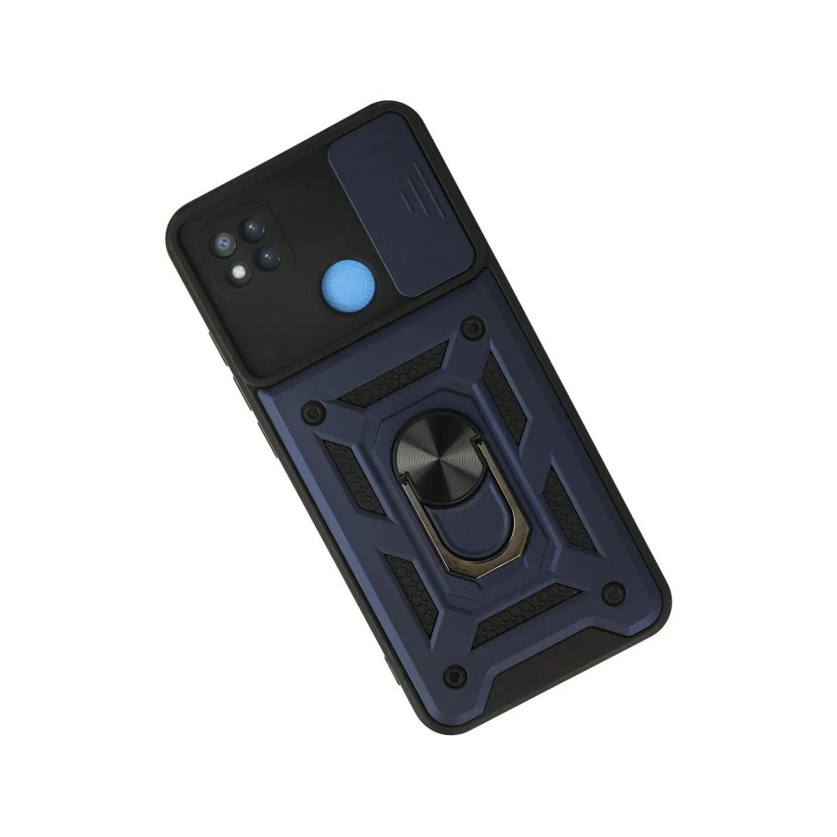 Xiaomi Redmi 9c Kılıf Pars Lens Yüzüklü Silikon - Lacivert görsel 3