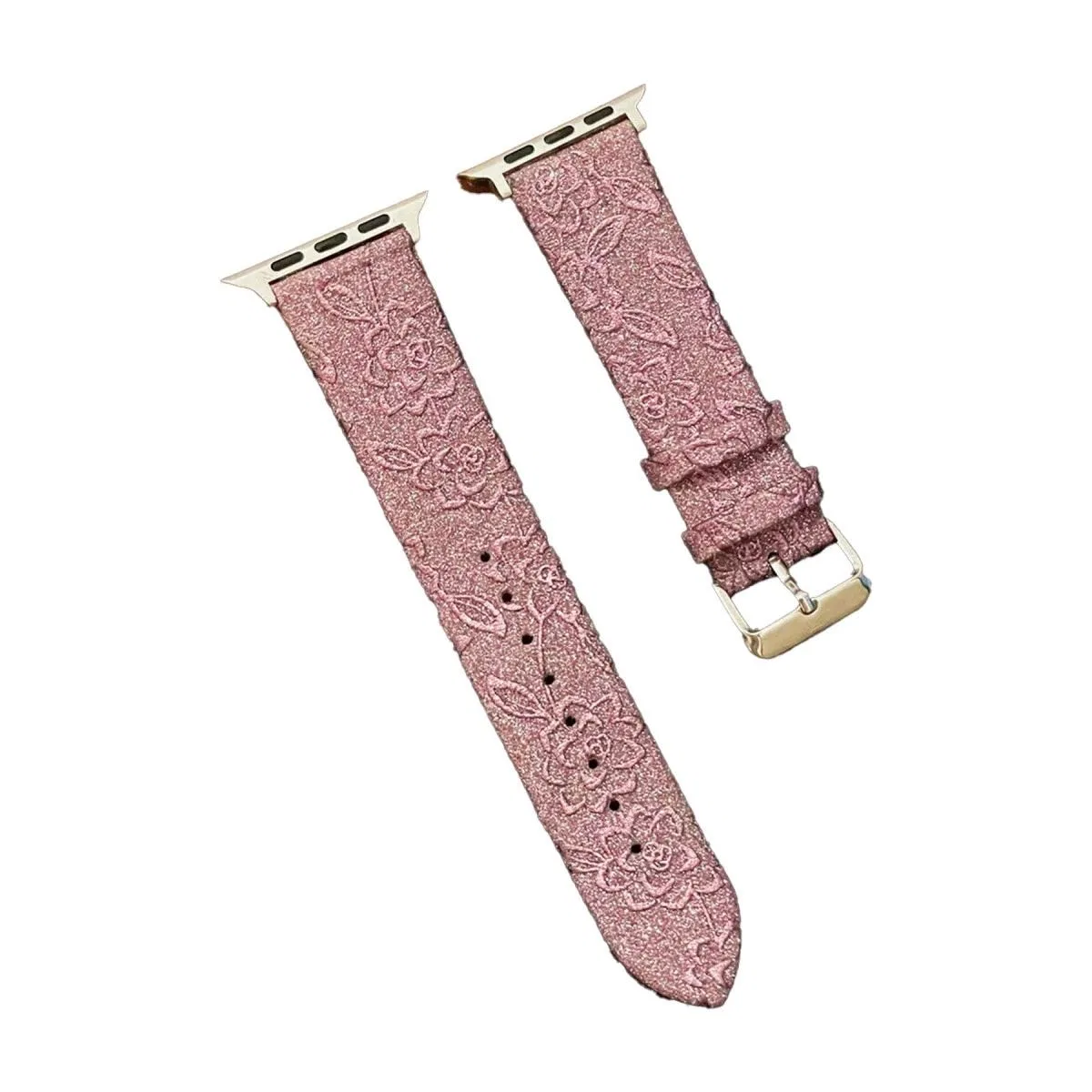 Apple Watch 42mm Creeper Desenli Kordon - Rose Gold