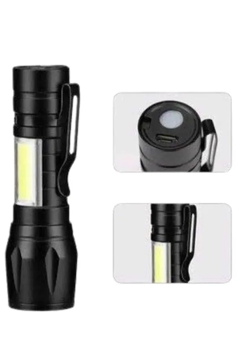 Led Lamba El Feneri Küçük Taşınabilir USB Şarjlı Acil Durum Lambası görsel 3