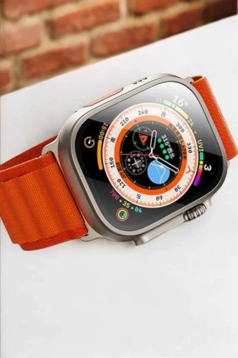 Bluetooth Bağlantılı 49MM Dokunmatik Akıllı Saat Sağlık ve Spor Takip Özellikli görsel 3