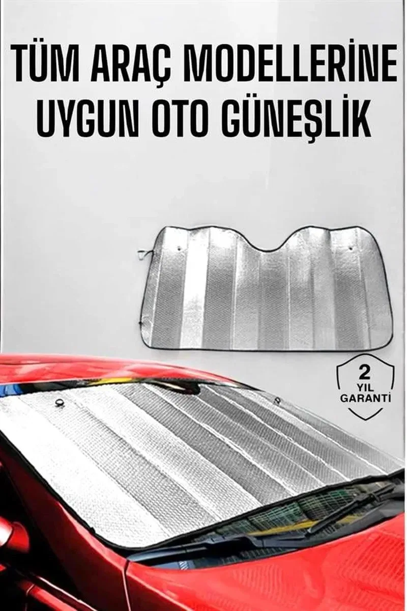 Oto Güneşlik Tüm Araç Tiplerine Uygun Isı Önleyici görsel 2