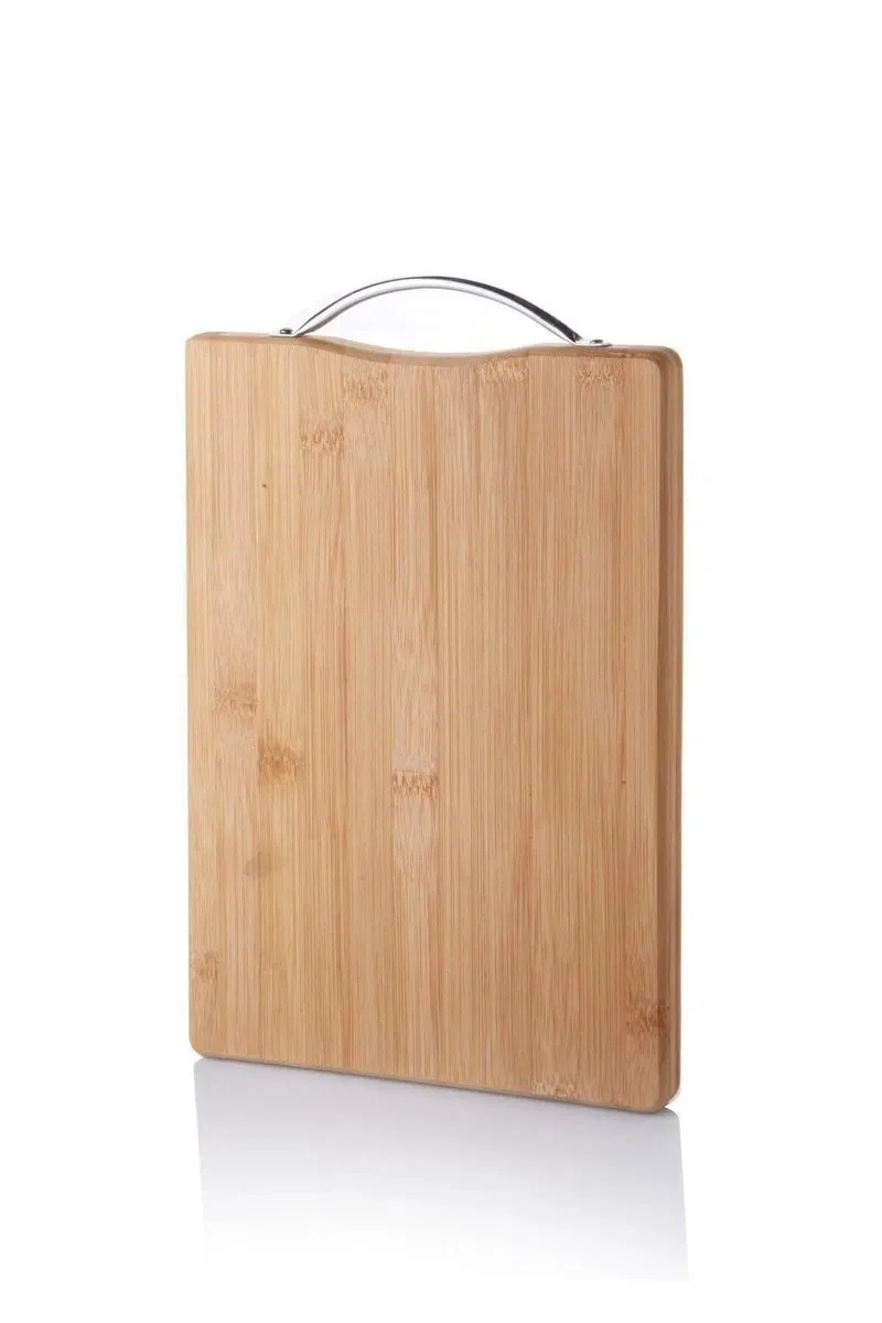 Metal Tutacaklı Lüx Bambu Kesme Tahtası 30cm X20cmx1. 8cm Royaleks-67458