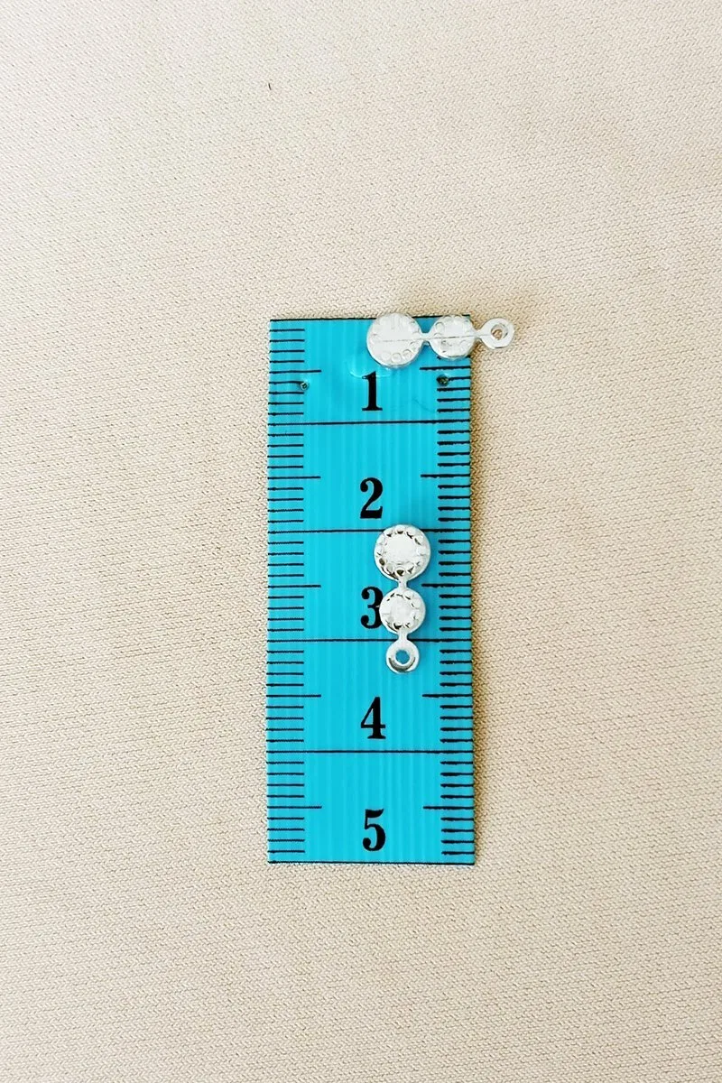 Oya Abiye Bileklik Kolye Pleksi Metalik Plastik Pul Gümüş Renk 8 gram 100 adet - BNC500 görsel 2