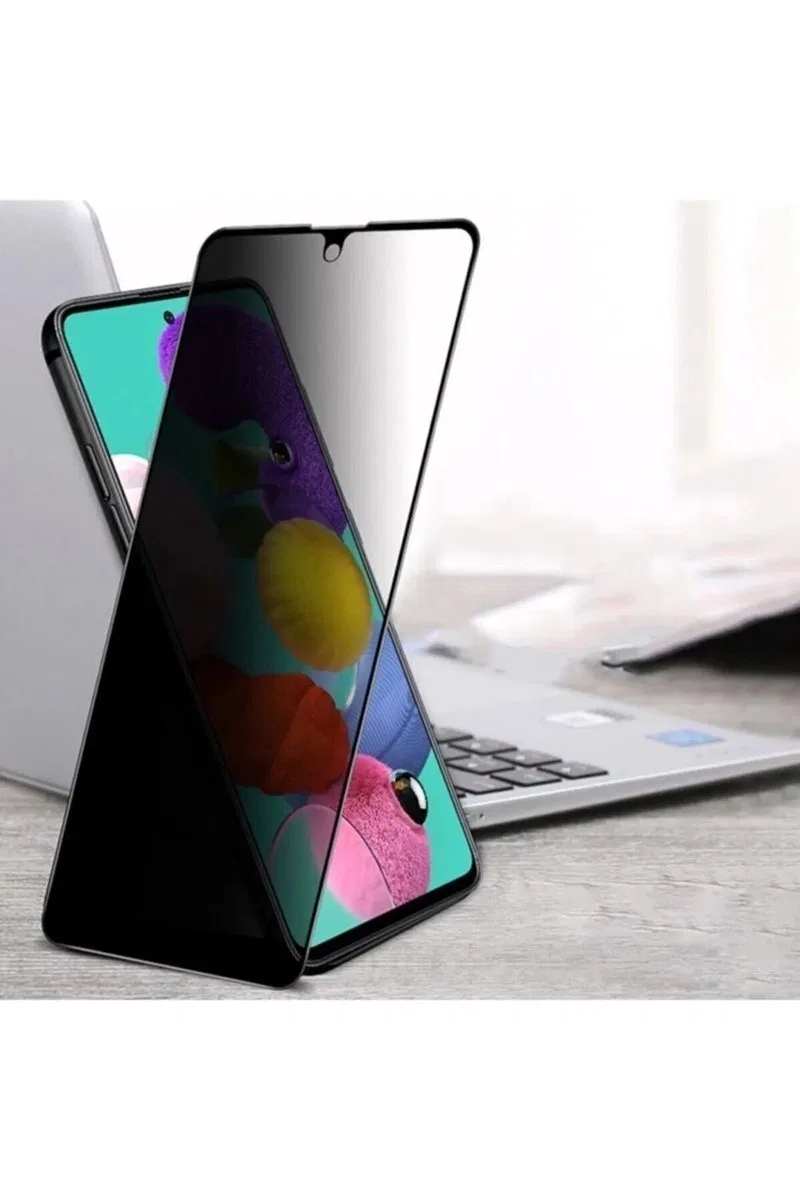 Samsung A52 Uyumlu Hayalet Ekran Gizli Tam Kaplayan Kırılmaz Cam Seramik Ekran Koruyucu Film görsel 2