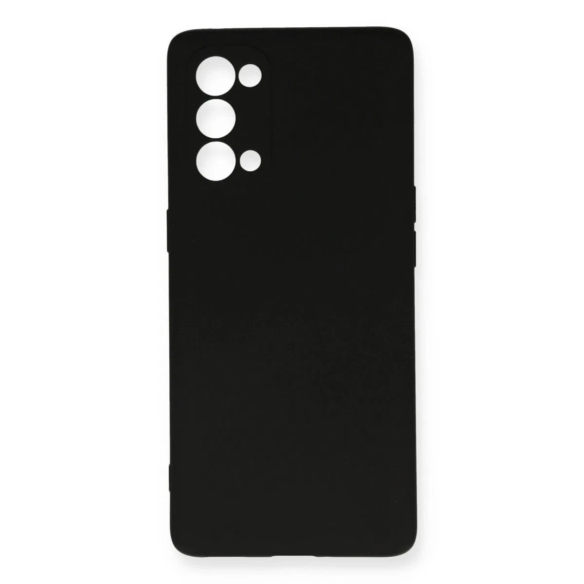 Oppo Reno 5 Pro Kılıf Nano İçi Kadife Silikon - Siyah