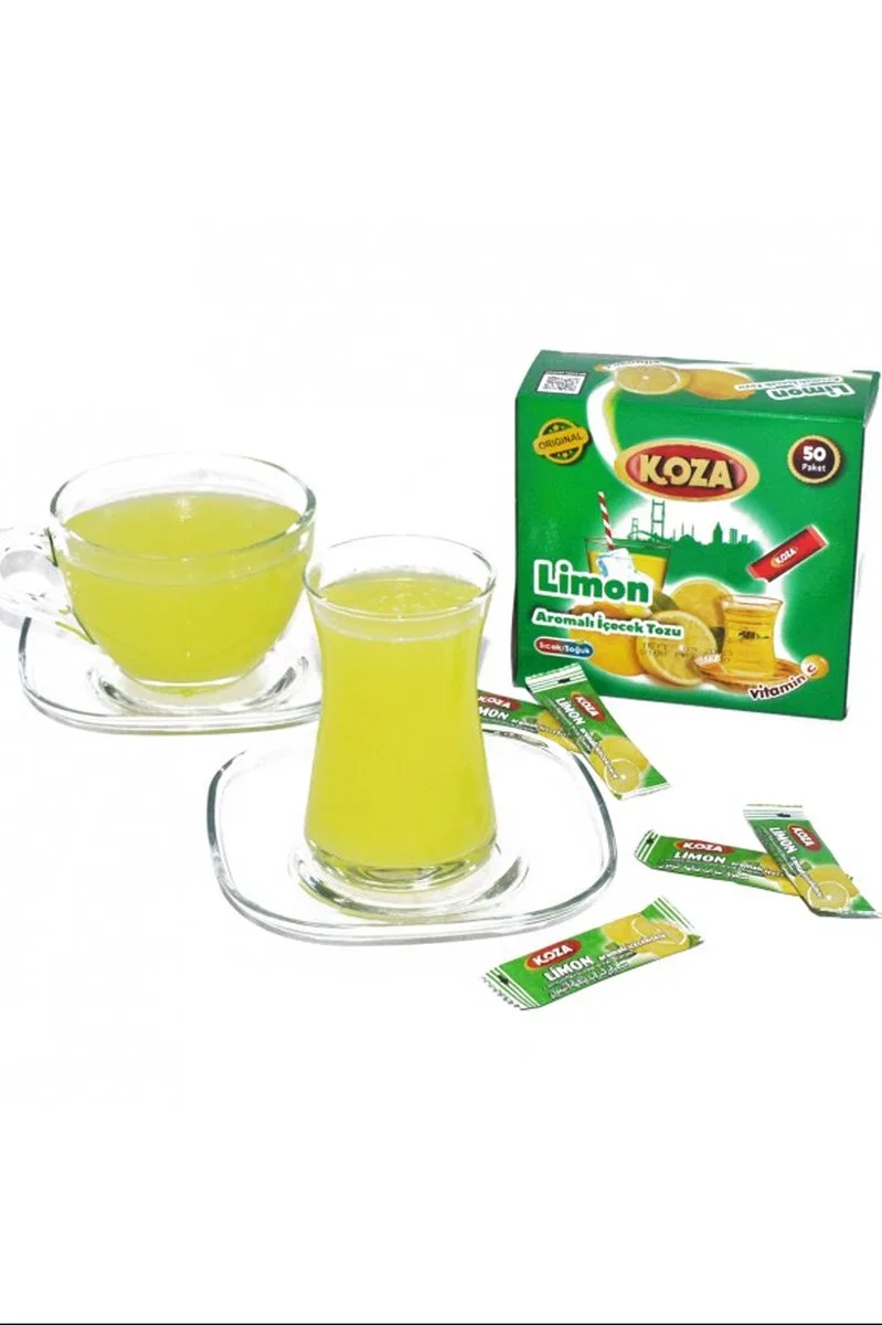 Koza Tek İçimlik Limon Aromalı Toz İçecek 50'li görsel 2