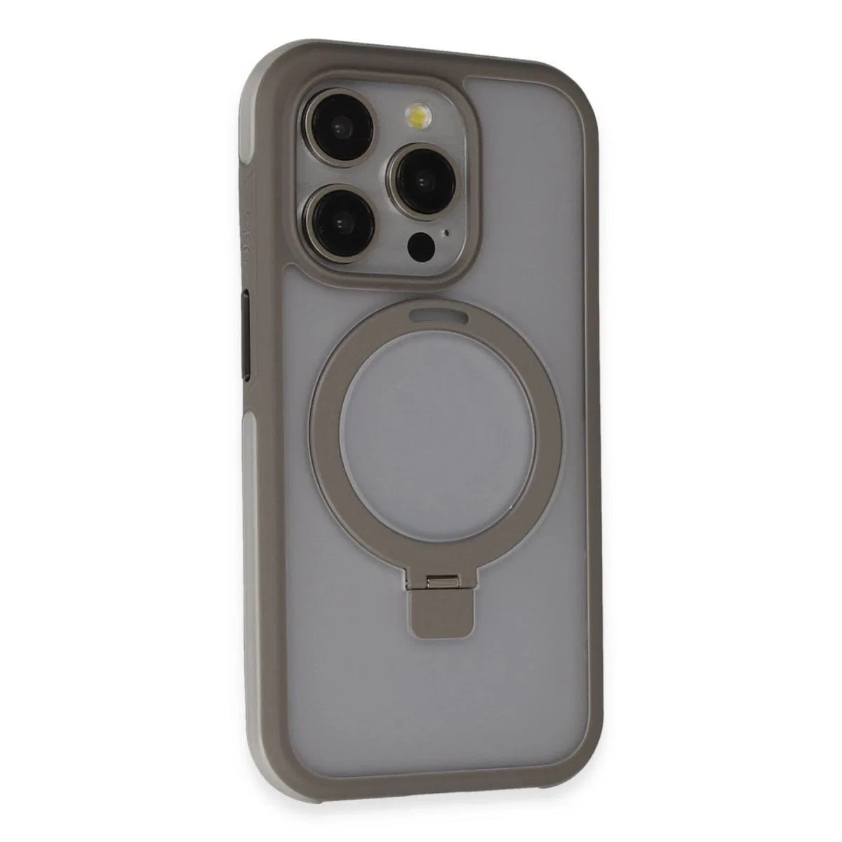 Joko Apple İphone 15 Pro Zorda Airbag Magsafe Standlı Kapak - Titan Gri
