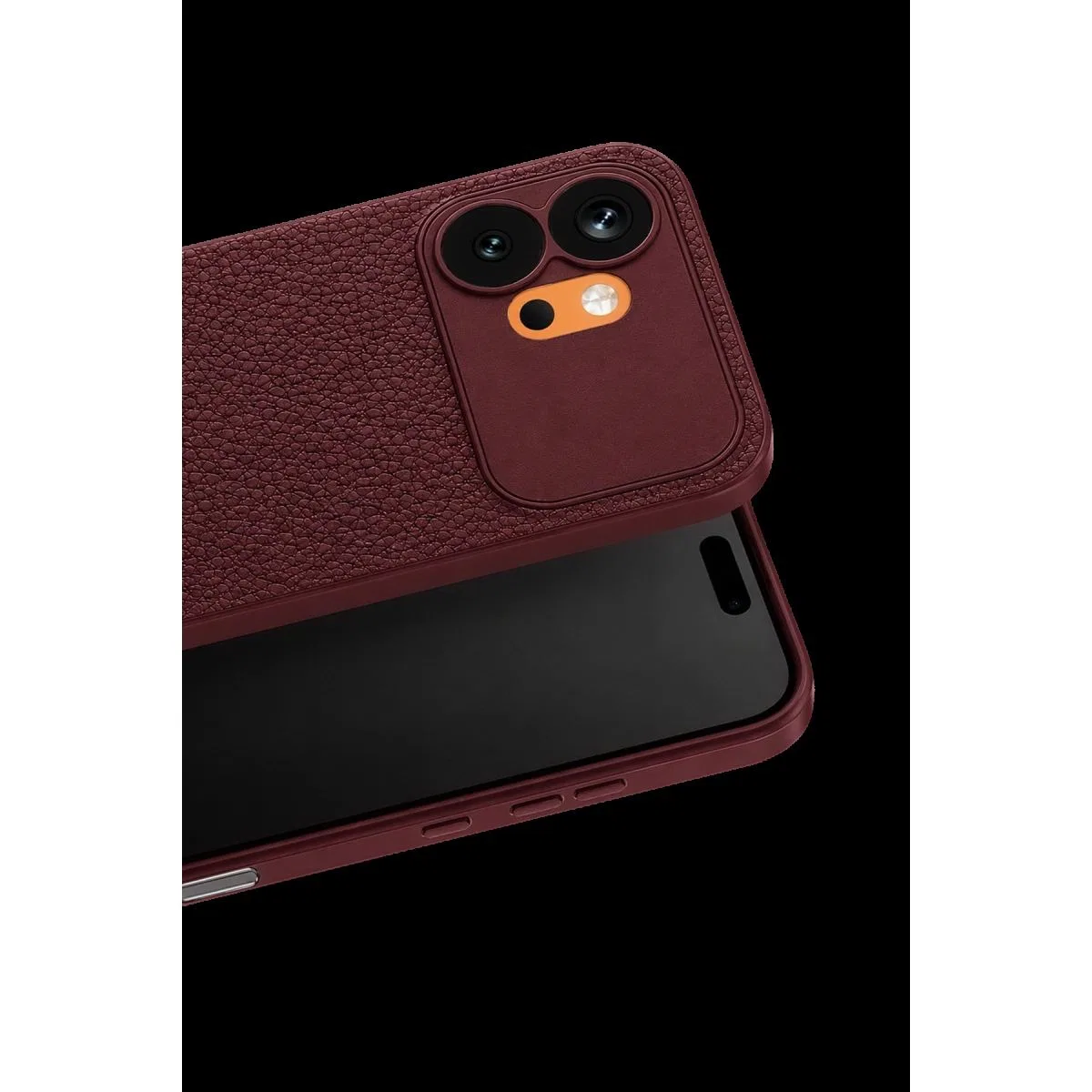 Huawei Honor 600 Thermax Silikon Kılıf - Bordo görsel 2