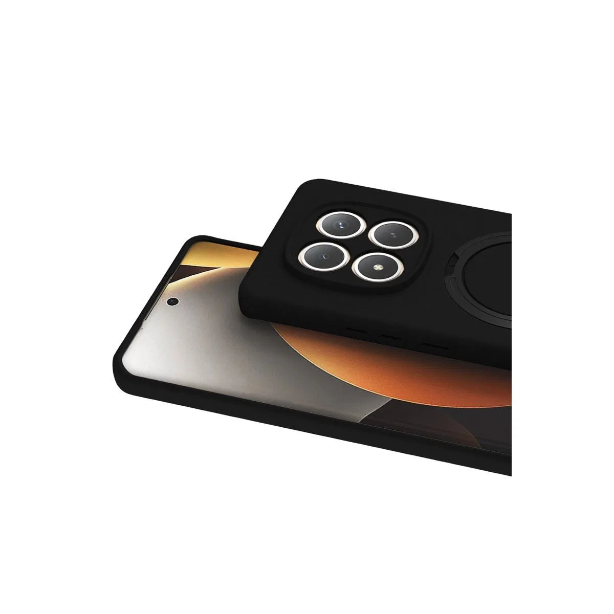 Xiaomi Redmi Note 15 Pro 5g Regal Magsafe Standlı Kapak - Siyah görsel 2