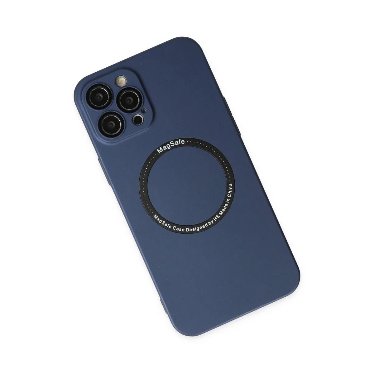 Apple İphone 12 Pro Kılıf Jack Magneticsafe Lens Silikon - Lacivert görsel 3