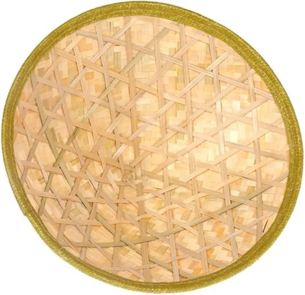 Naturel Renk Cambodia Kamboçyalı Vietnam Şapkası Pvc Hasır görsel 4