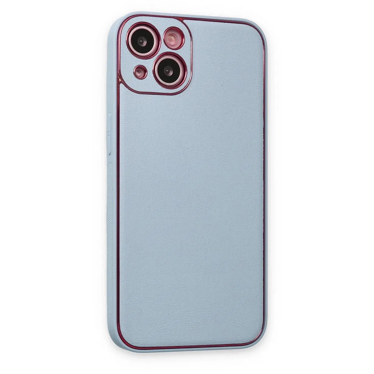 Apple İphone 14 Plus Kılıf Coco Deri Silikon Kapak - Sky Blue görsel 3