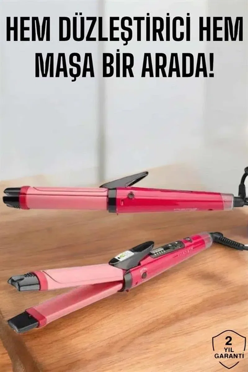 Hem Düzleştirici Hem Maşa Saç Şekillendirici görsel 2