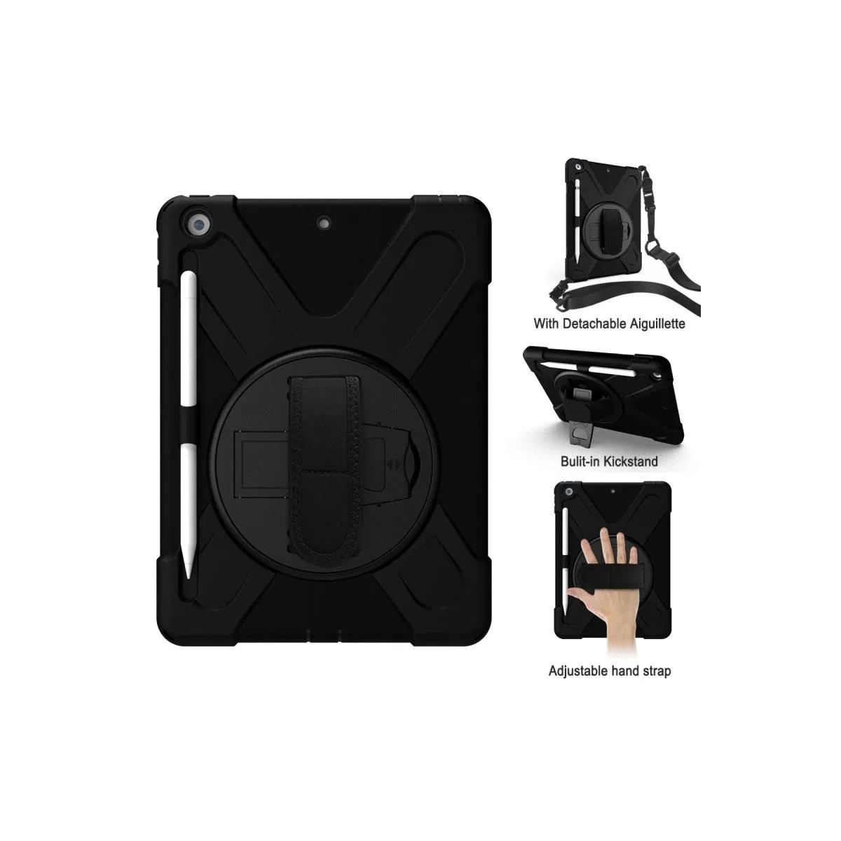 Apple İpad 5 Air 9. 7 Kılıf Amazing Tablet Kapak - Siyah görsel 3