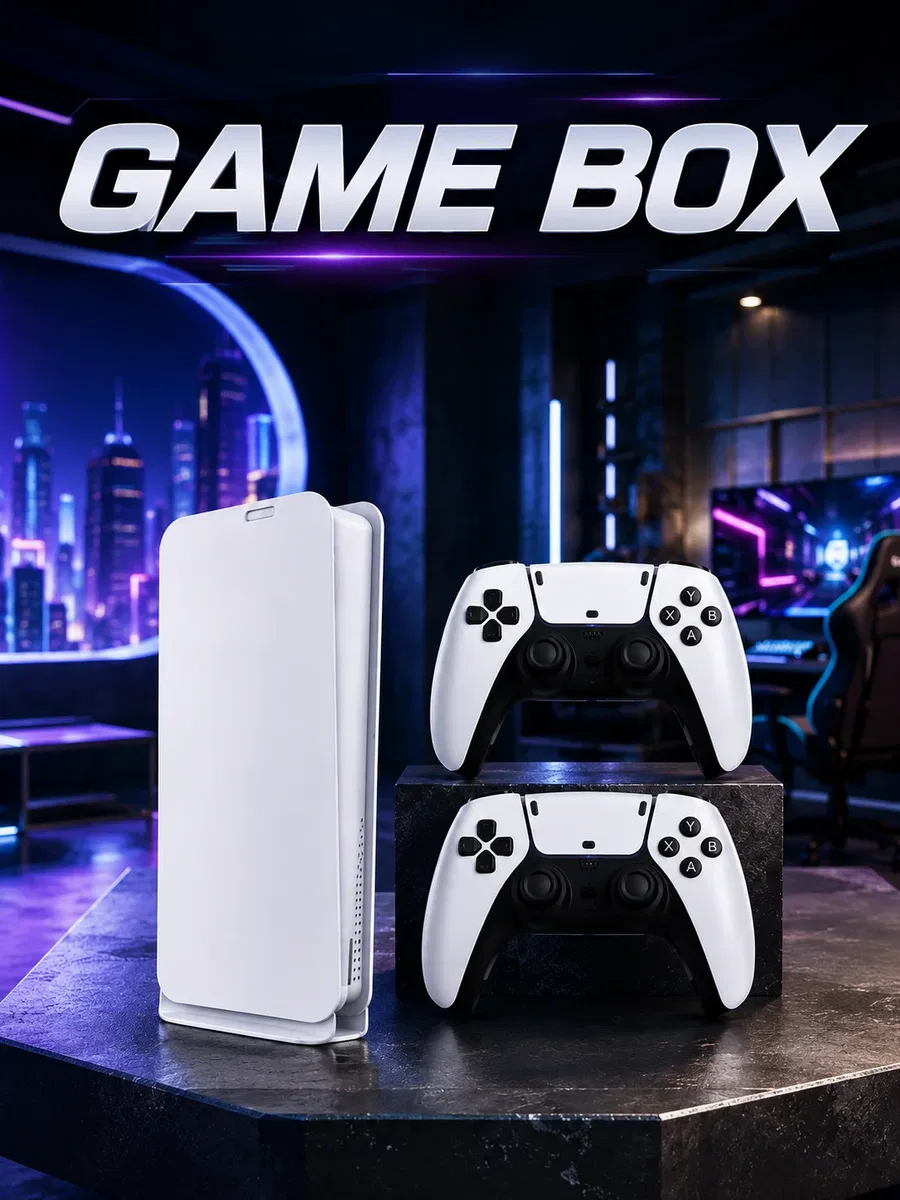 Game Box 3D Çift Oyun Kollu 4K HD Ekran 20000'den Fazla Oyun Seçeneği 2. 4G Kablosuz