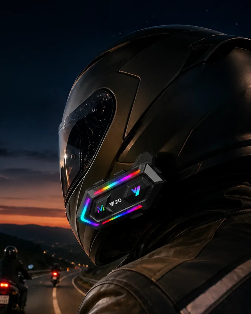 Bluetooth 5. 3 Motosiklet Kask Intercom Kulaklık 1000 Metre Bağlantı