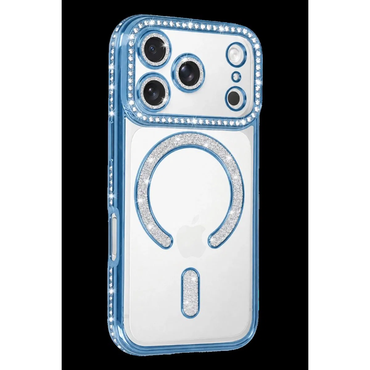 Newface Apple İphone 18 Pro Max Joke Simli Magneticsafe Kılıf - Sierra Blue görsel 2