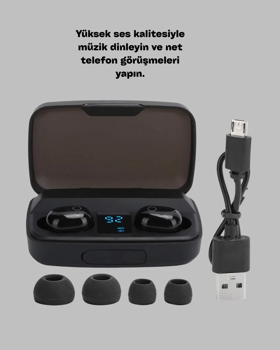 A10s TWS Ergonomik Bluetooth Kulaklık Uzun Pil Ömürlü görsel 3