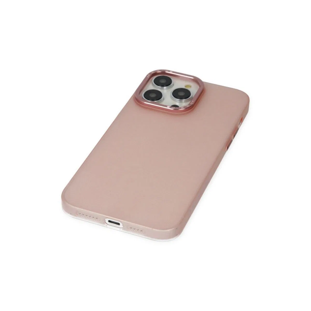 Apple İphone 13 Pro Max Kılıf Modos Metal Kapak - Pembe görsel 5